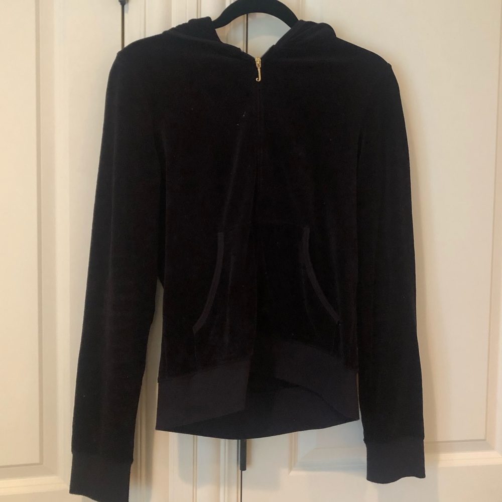 Juicy Couture Black Zip-Up Hoodie